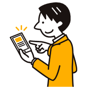 クロス職人に問い合わせする男性