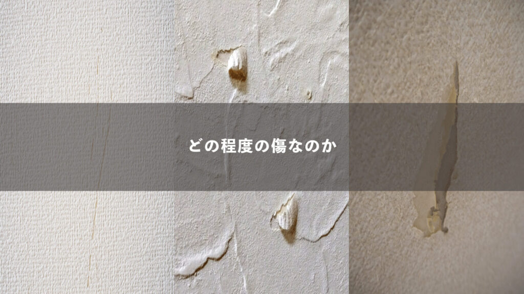 引っ掻き傷の状態を知る