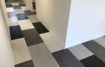 フロアタイル工事施工後