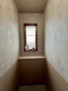 トイレの壁紙施工施工後