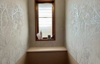 トイレの壁紙施工施工後